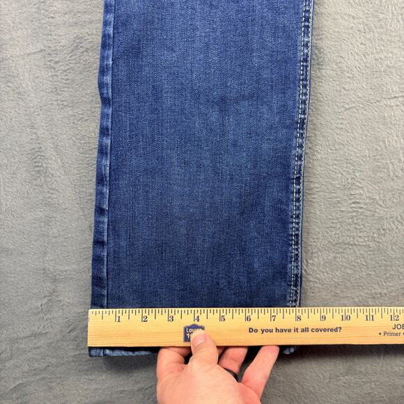 Silver Jeans Co. Boot Cut Jeans Women's 32x33 Blue Elyse Slim Boot Distressed - Picture 9 of 10